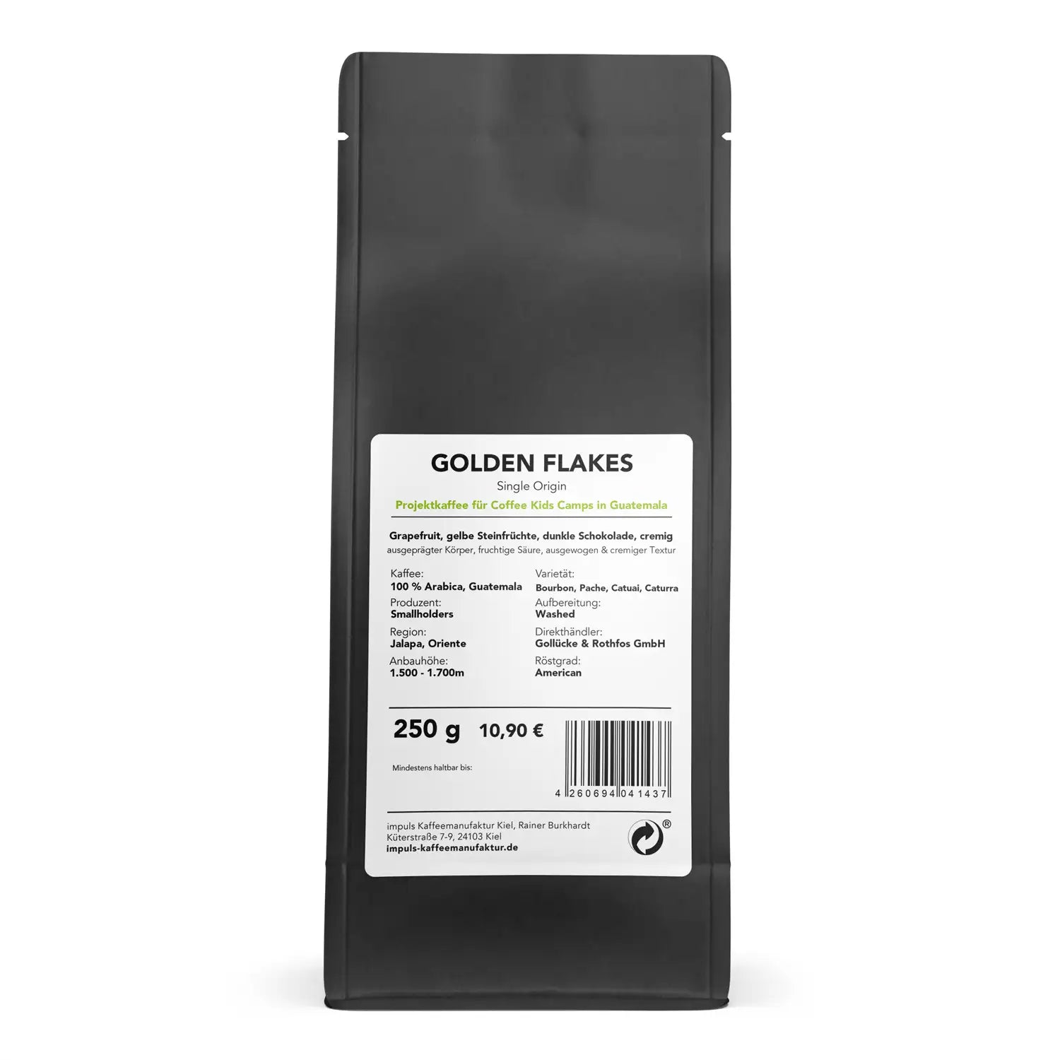 Golden Flakes, Filterkaffee aus Guatemala, 100% Arabica