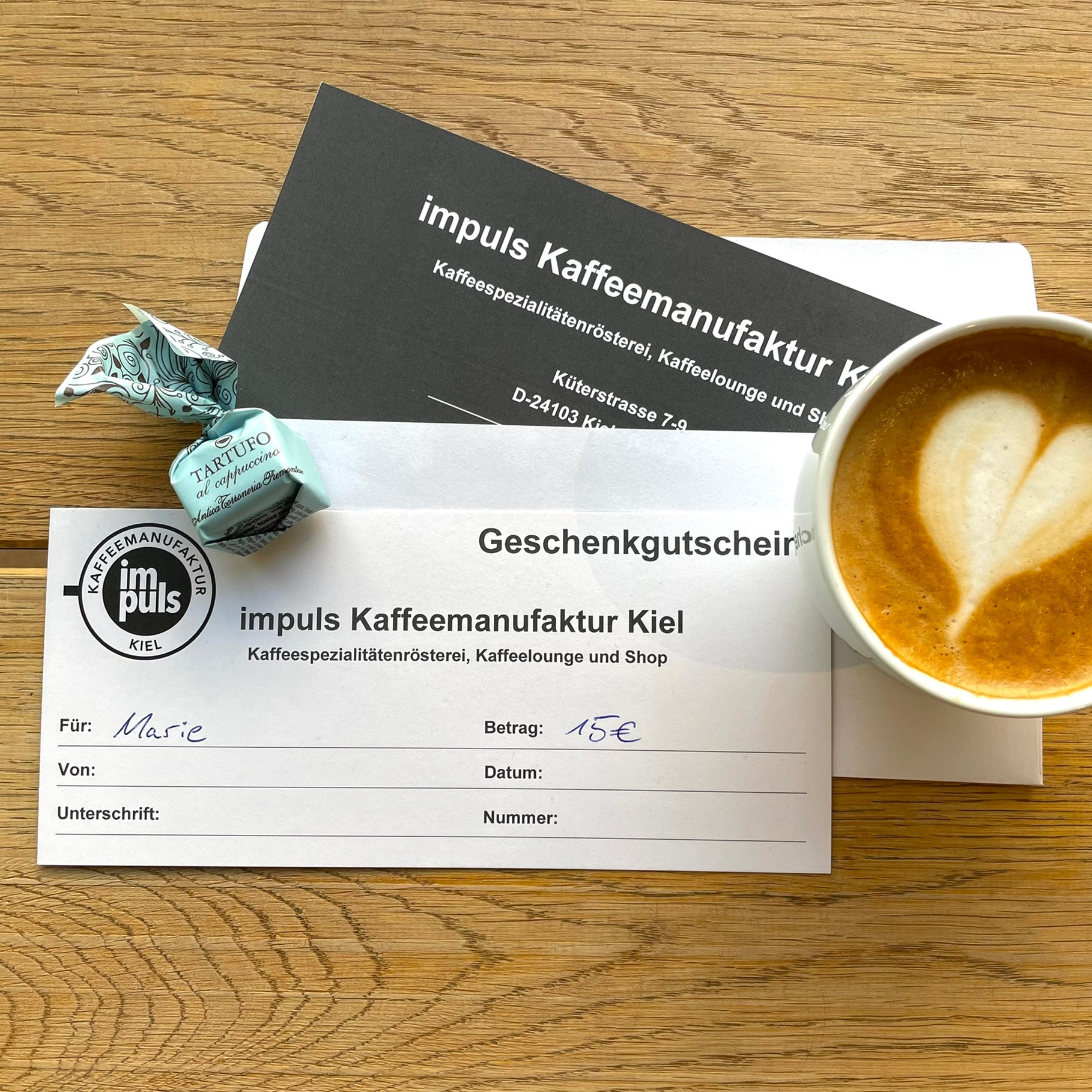Geschenkgutschein für das Café - 15€
