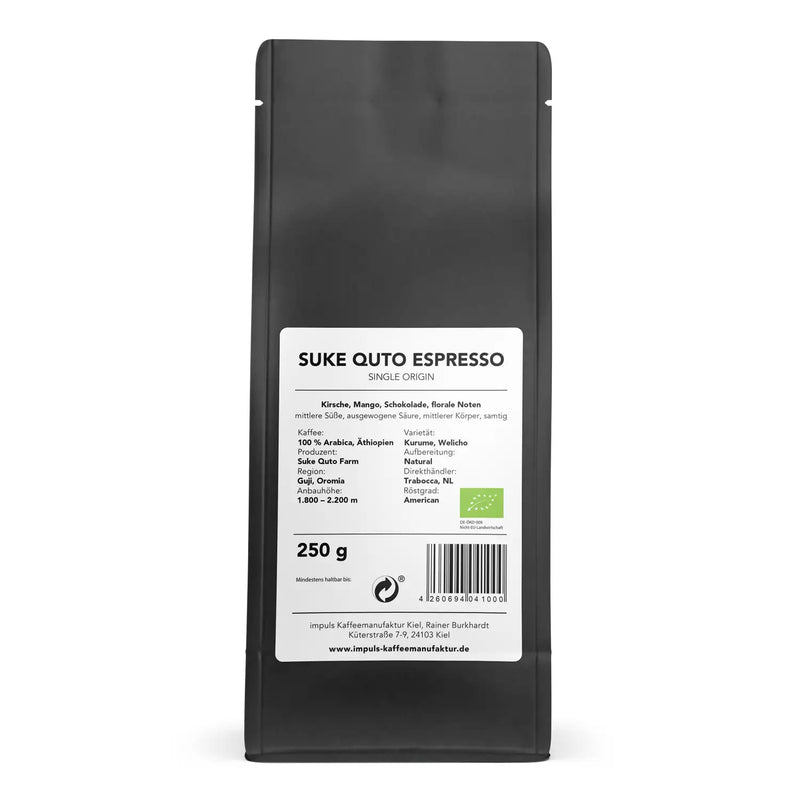 Suke Quto Espresso, Bio, 100% Arabica, Äthiopien